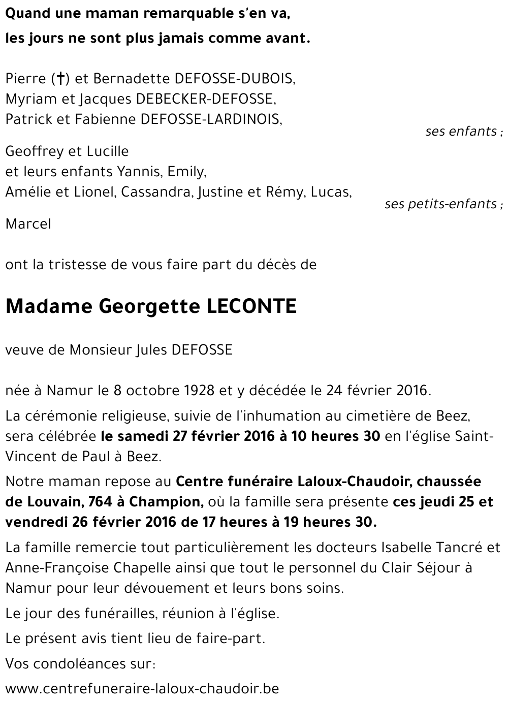 Georgette LECONTE