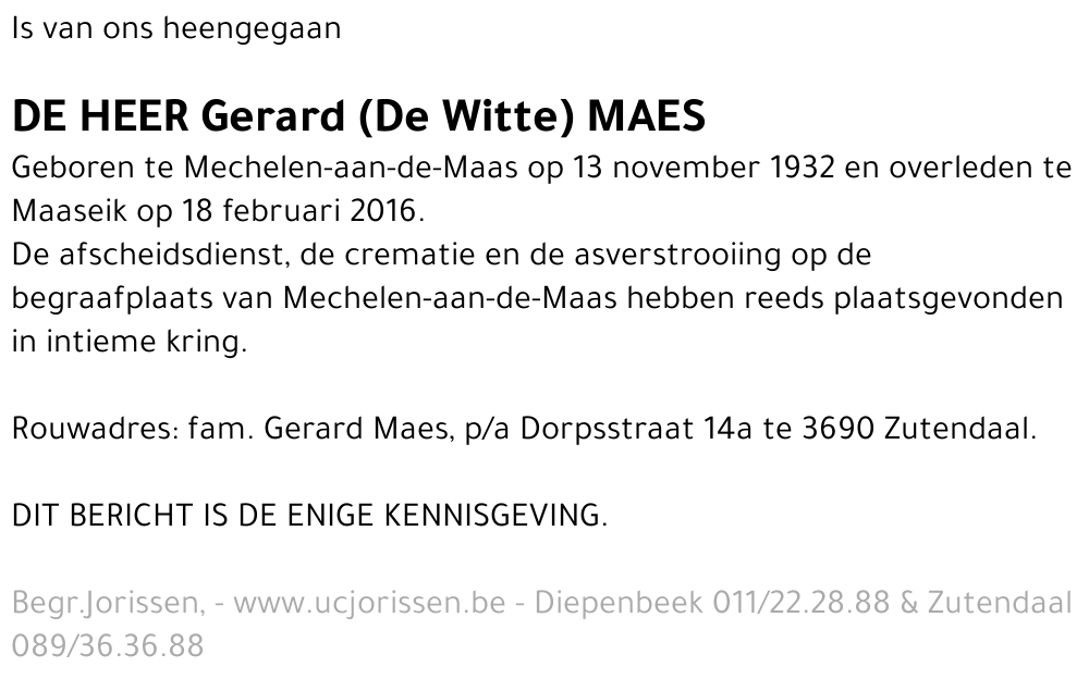 Gerard Maes