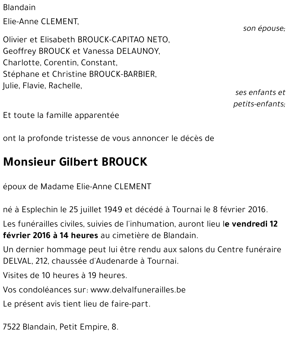 Gilbert BROUCK