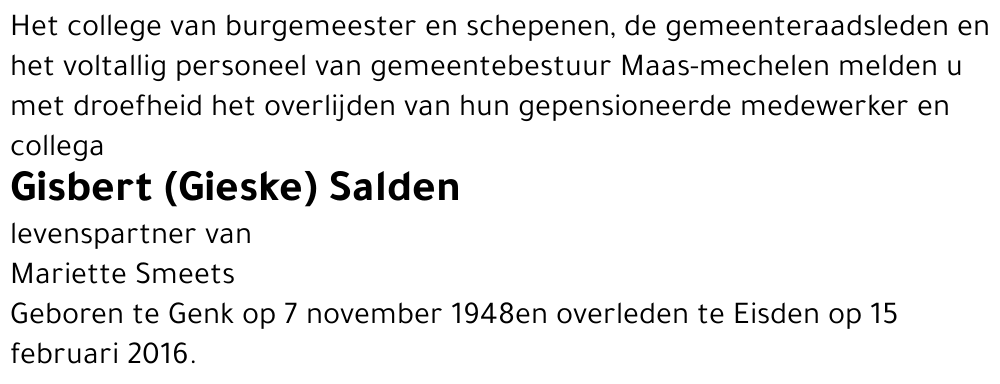Gisbert Salden