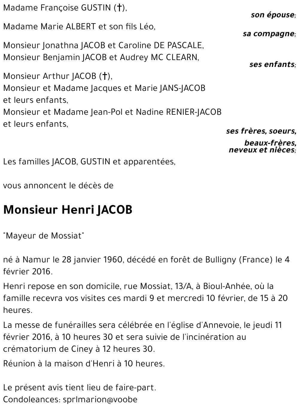 Henri JACOB
