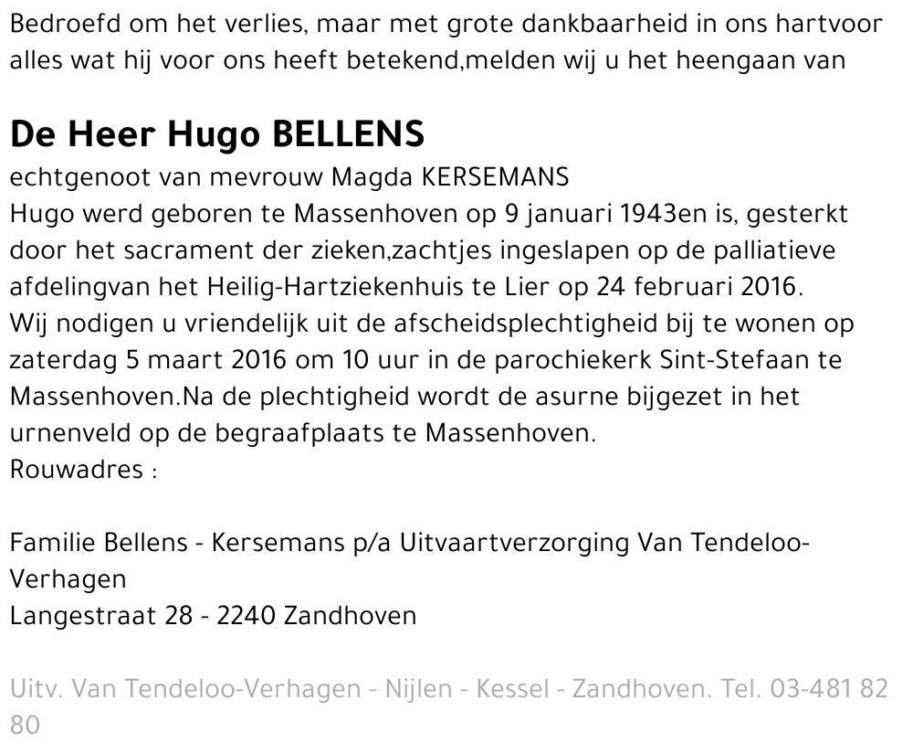 Hugo Bellens