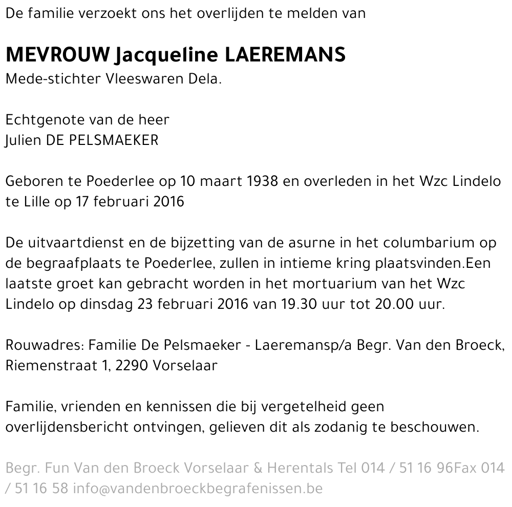 Jacqueline Laeremans