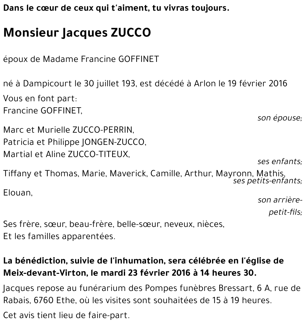 Jacques ZUCCO 