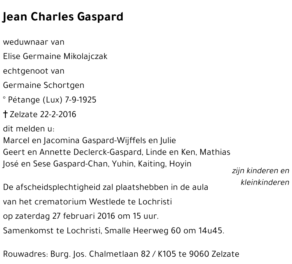 Jean Charles Gaspard