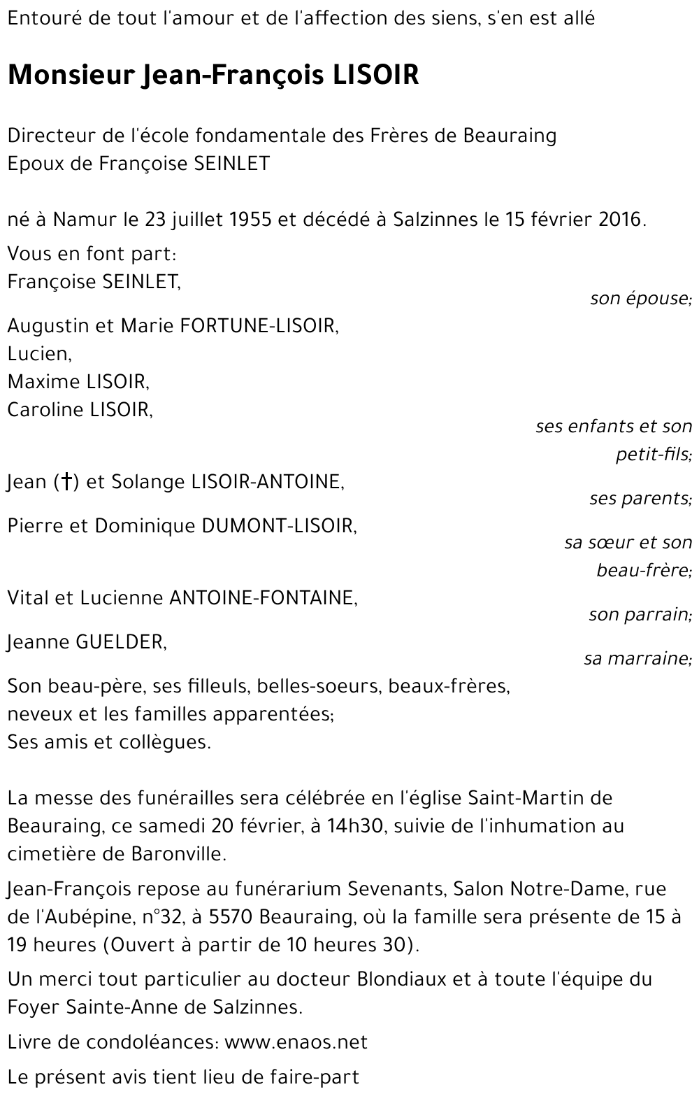 Jean-François LISOIR