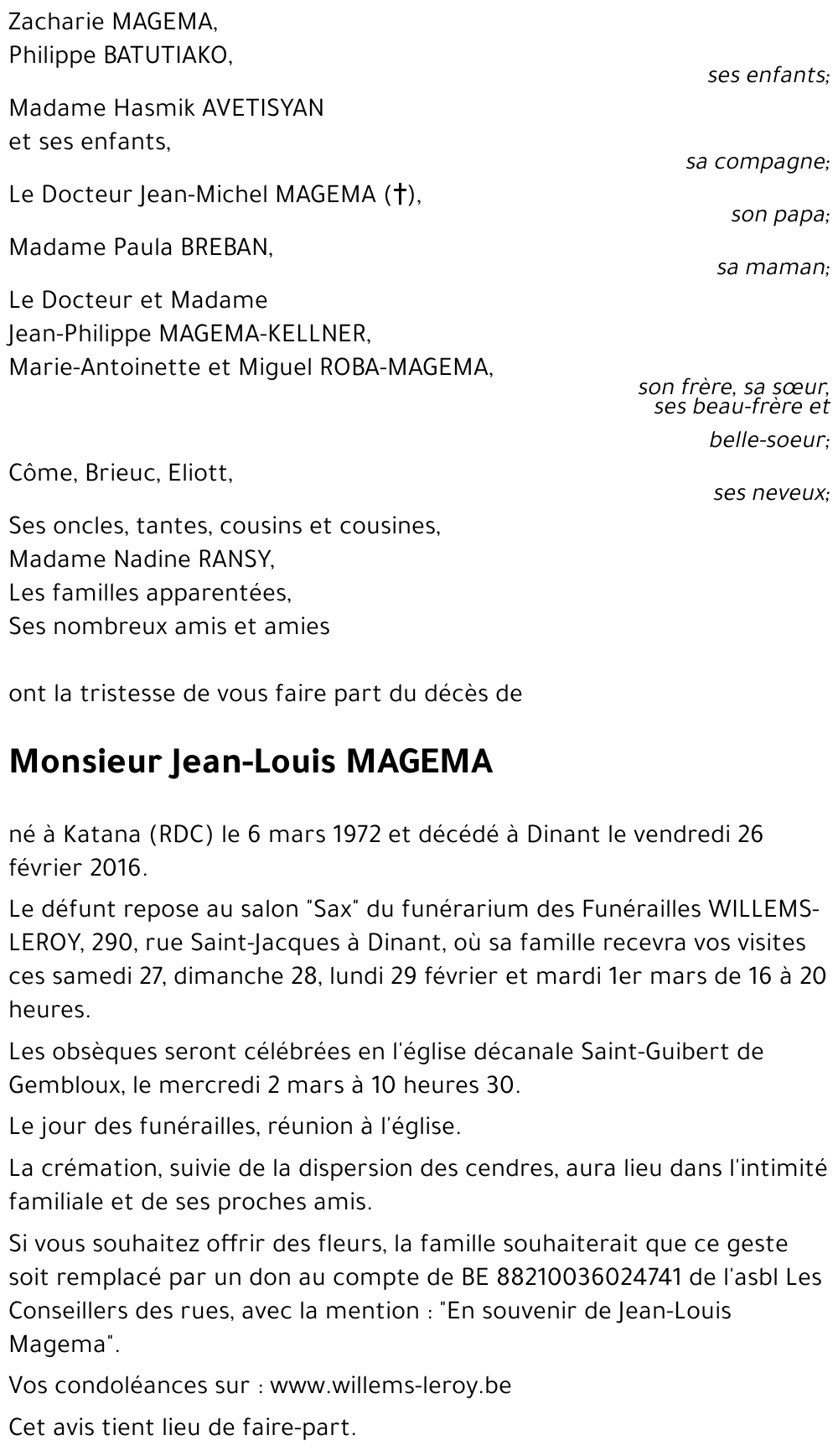 Jean-Louis MAGEMA
