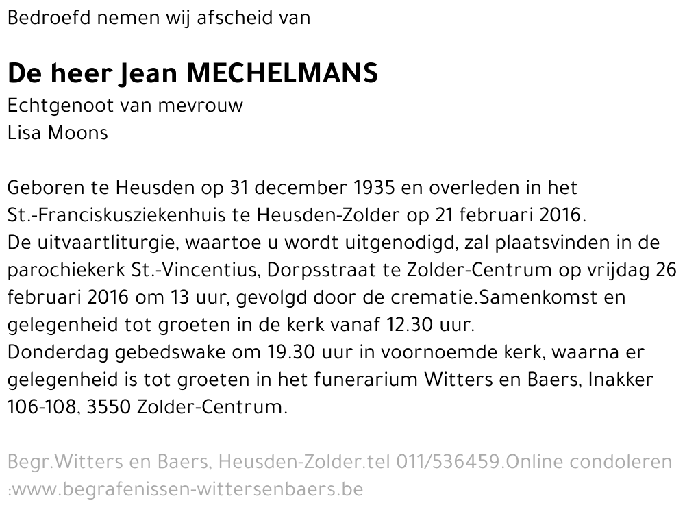 Jean Mechelmans