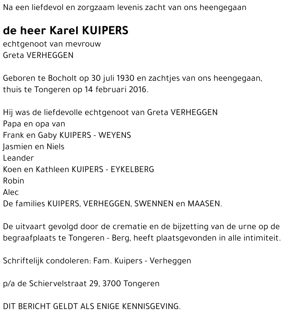 Karel KUIPERS