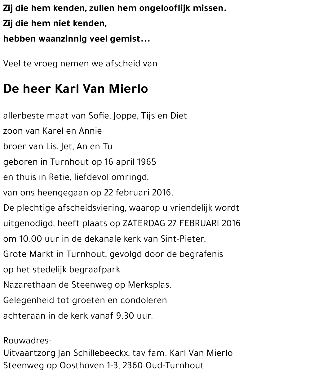 Karl Van Mierlo