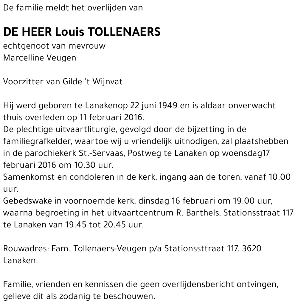 Louis Tollenaers
