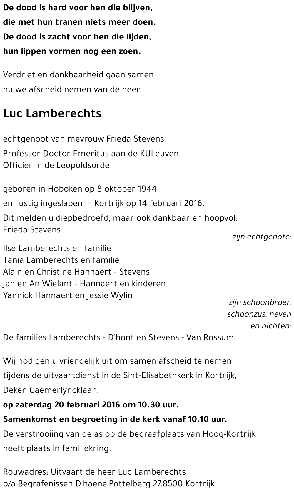 Luc LAMBERECHTS