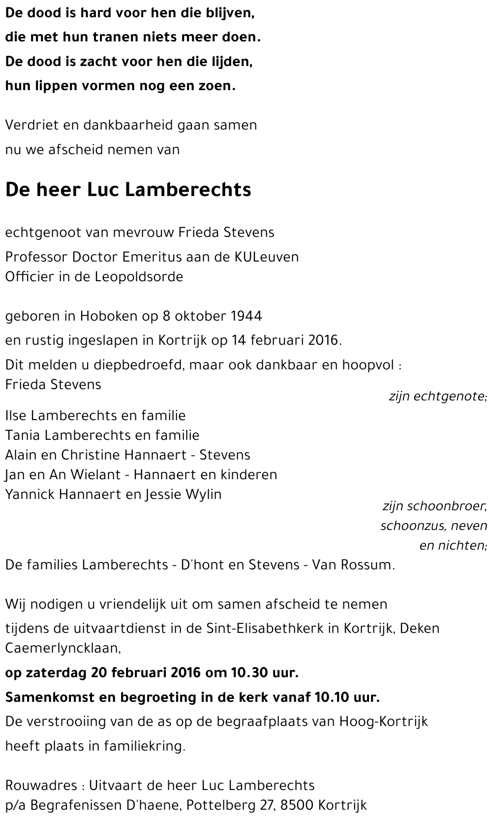 Luc LAMBERECHTS