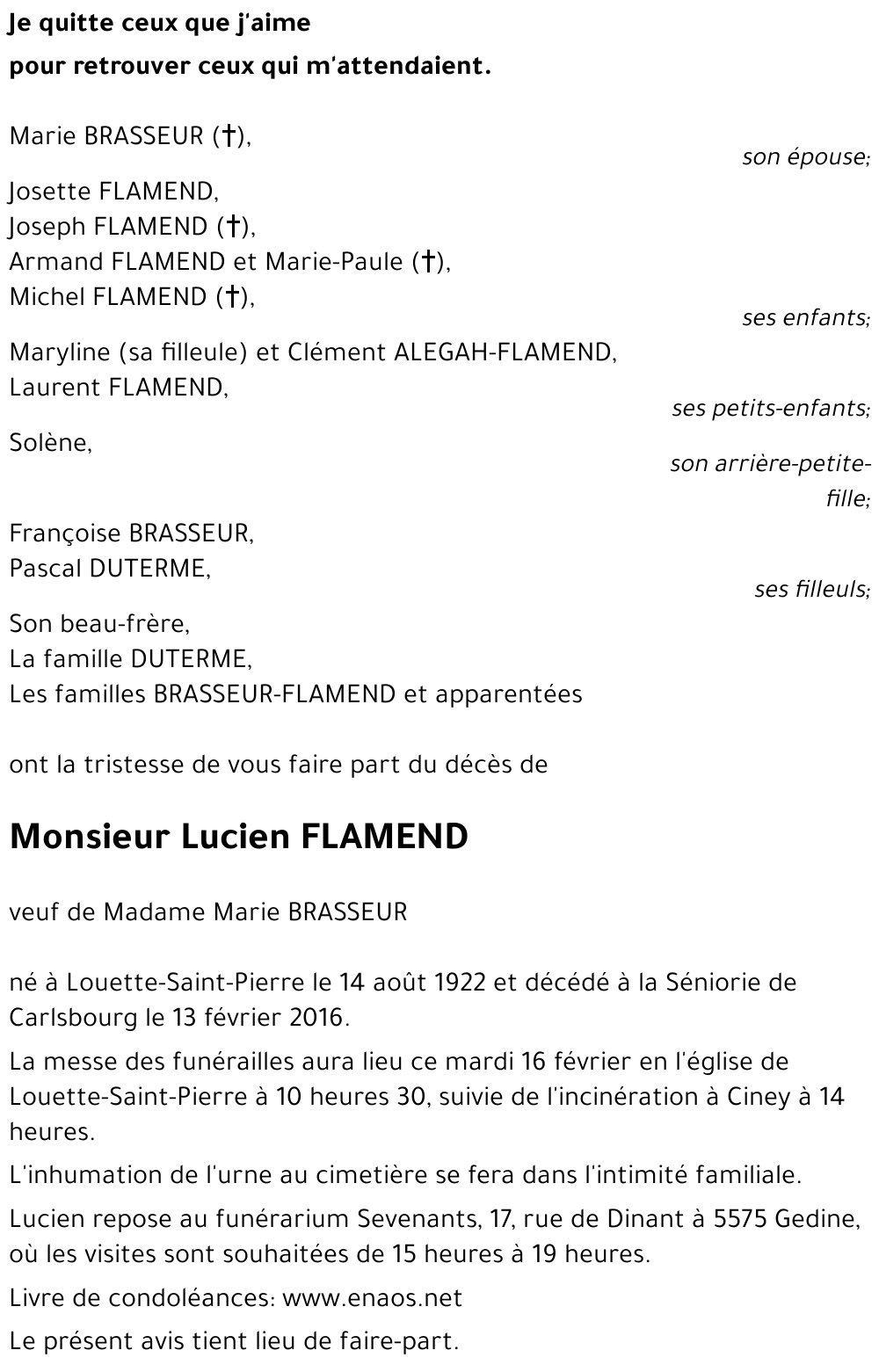 Lucien FLAMEND