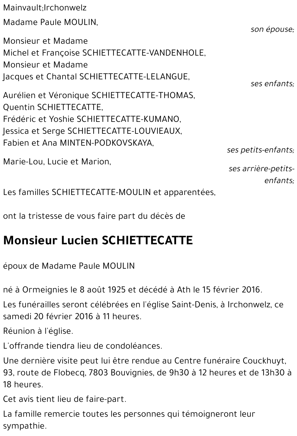 Lucien SCHIETTECATTE