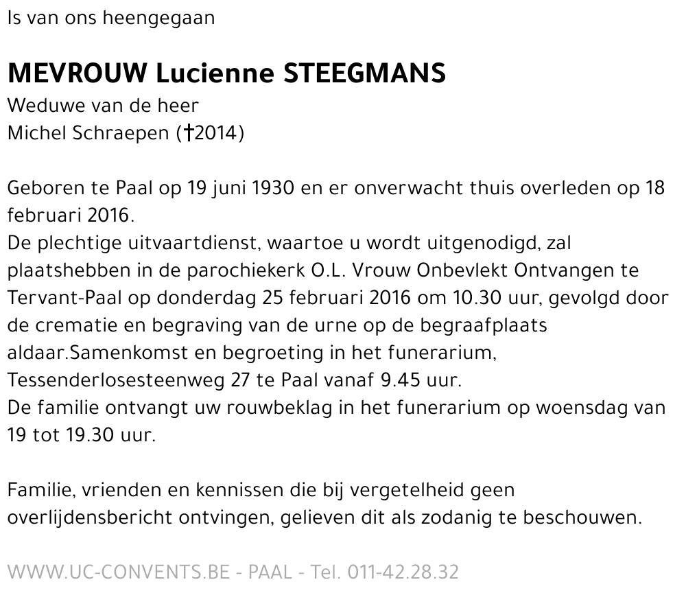 Lucienne Steegmans
