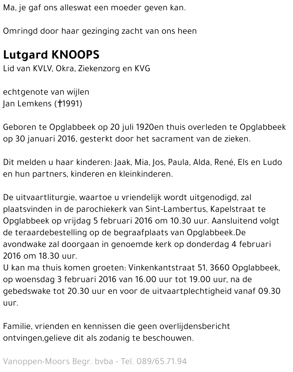 Lutgard Knoops
