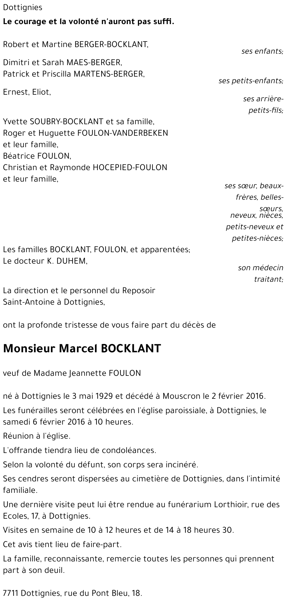 Marcel BOCKLANT