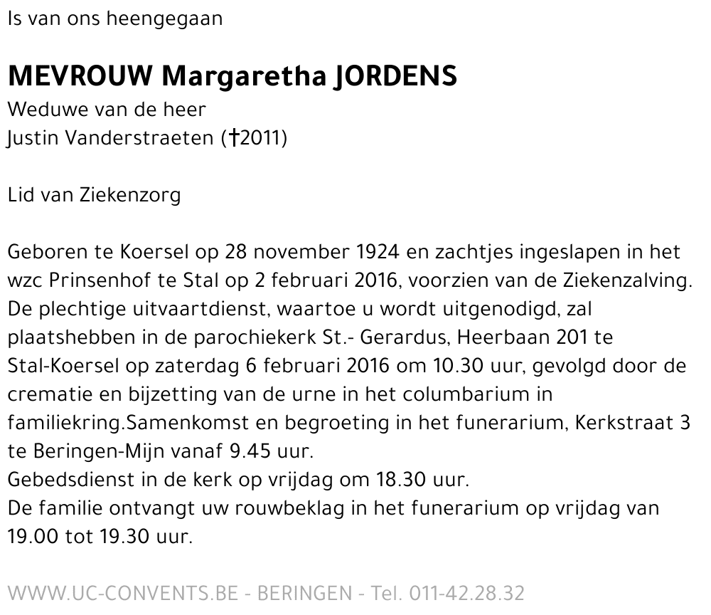 Margaretha Jordens