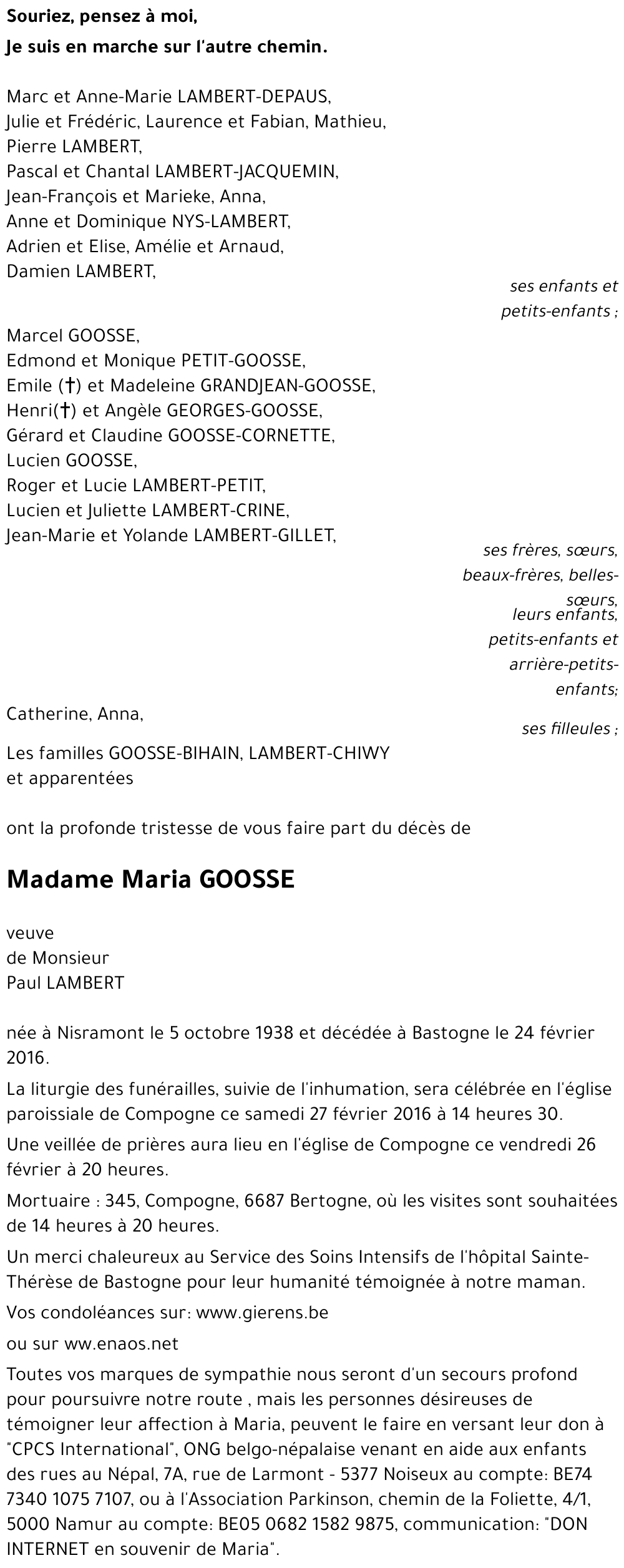 Maria GOOSSE