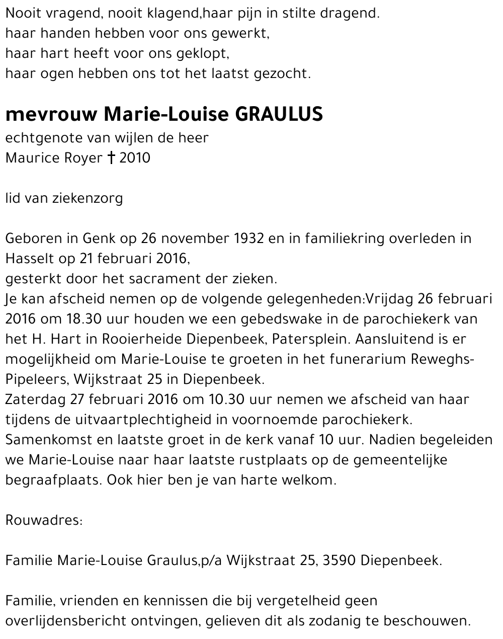 Marie-Louise Graulus