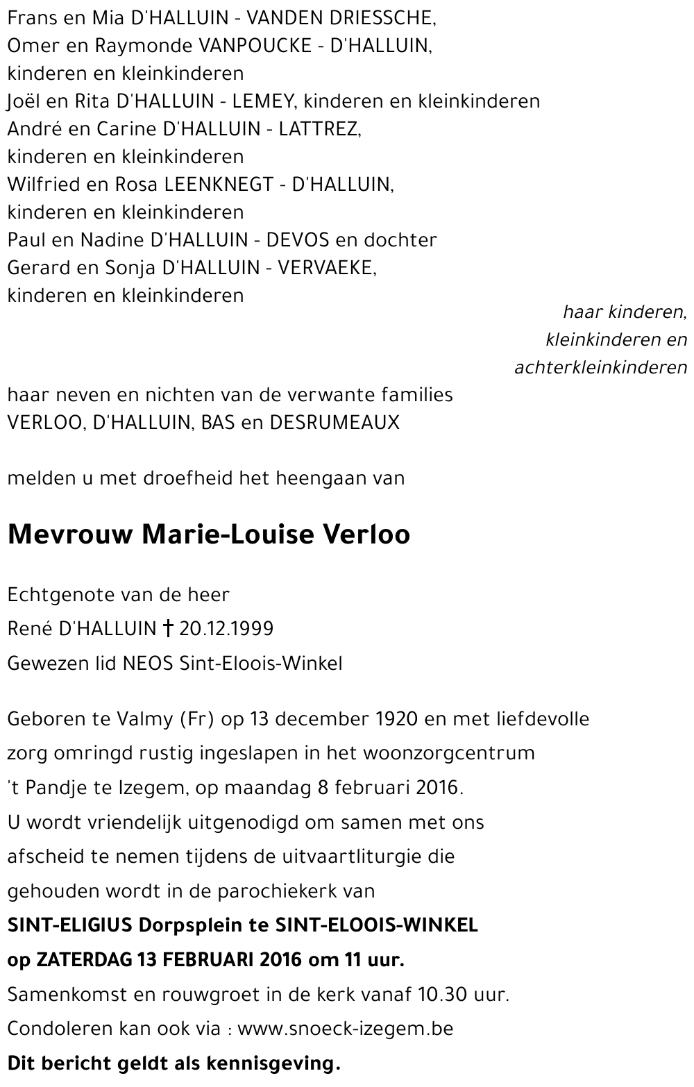 Marie-Louise Verloo