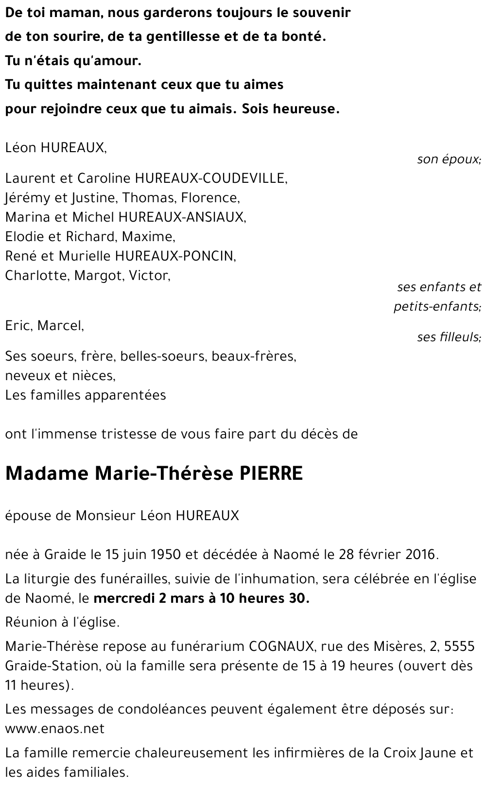 Marie-Thérèse PIERRE