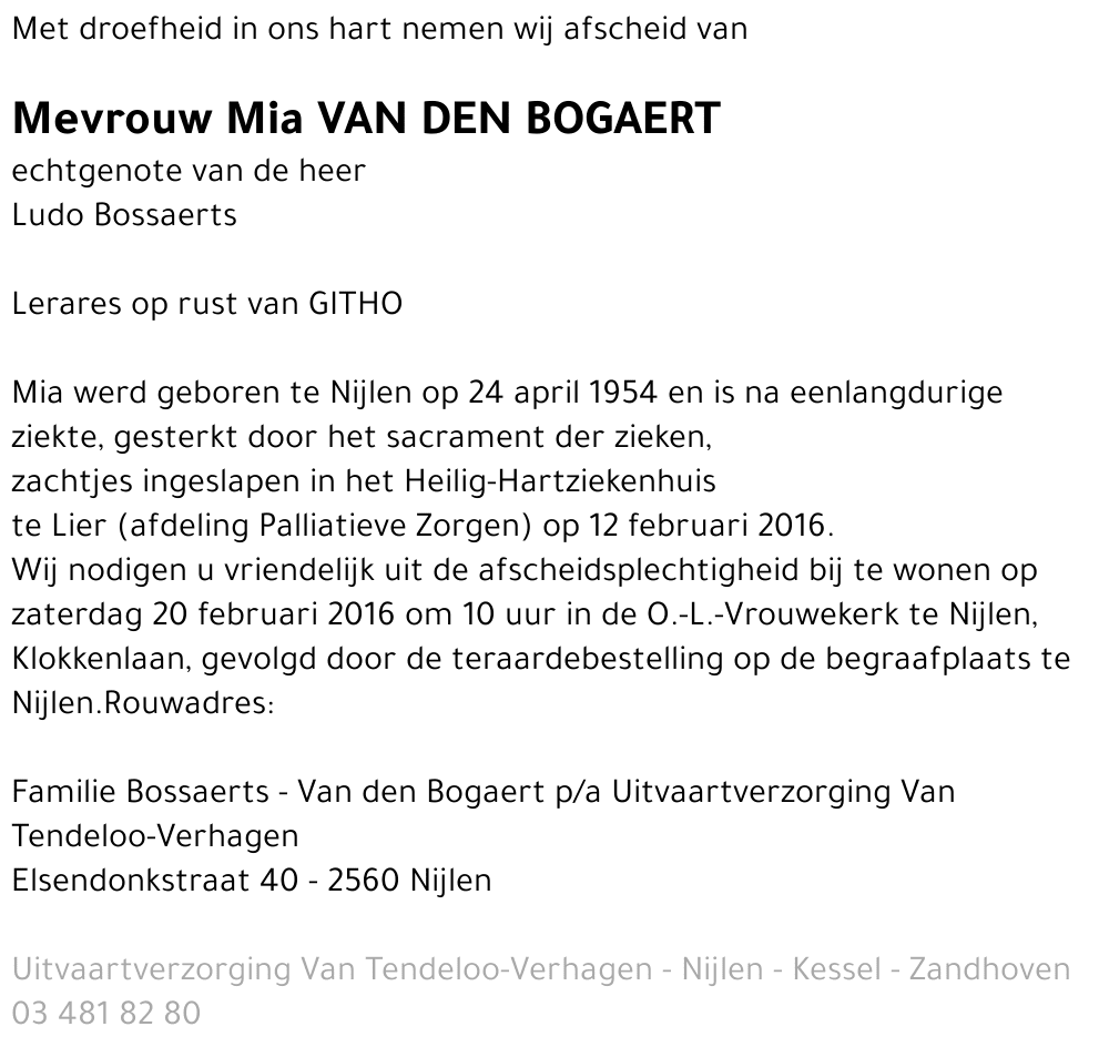 Mia Van den Bogaert