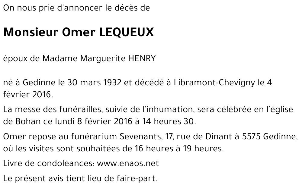 Omer LEQUEUX