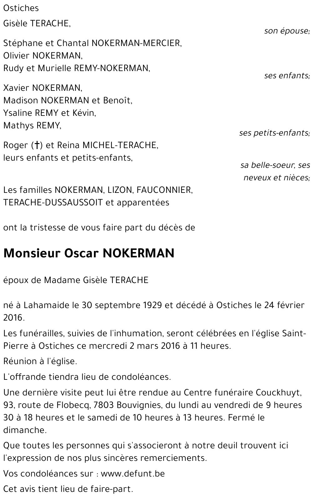 Oscar NOKERMAN