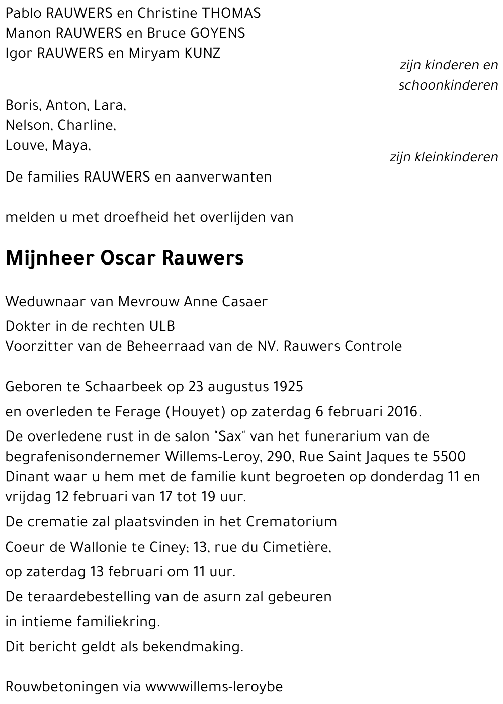 Oscar Rauwers