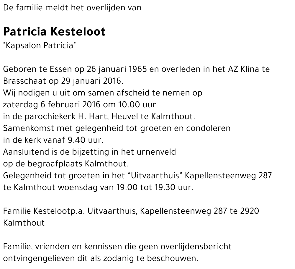 Patricia Kesteloot