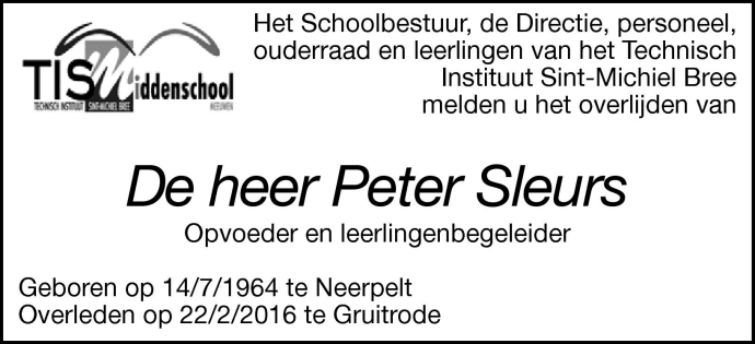 Peter Sleurs