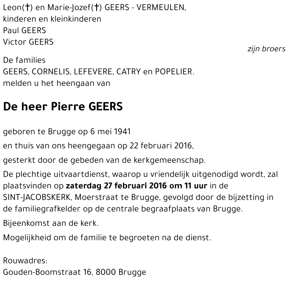 Pierre GEERS