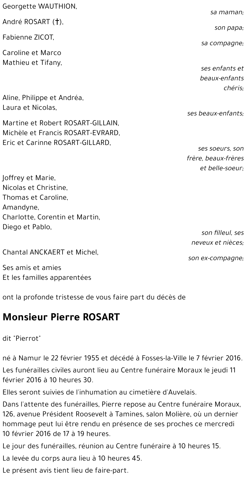 Pierre ROSART