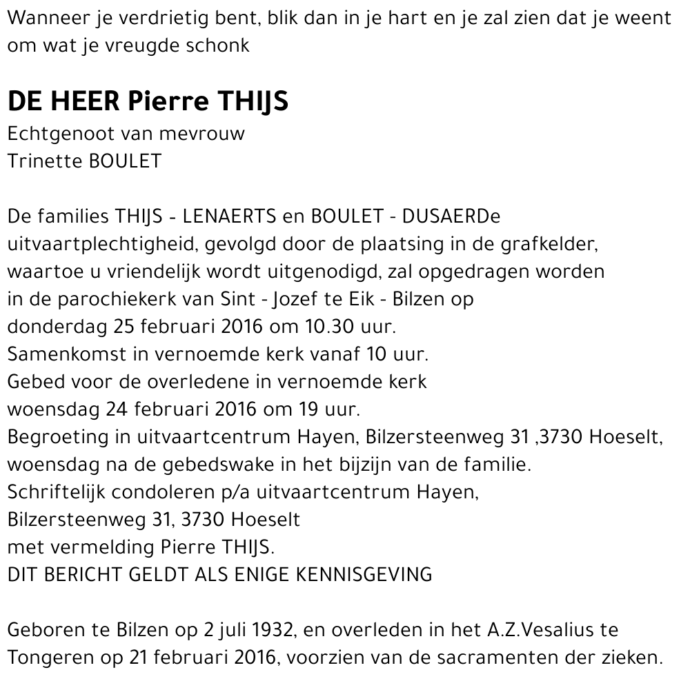 Pierre THIJS