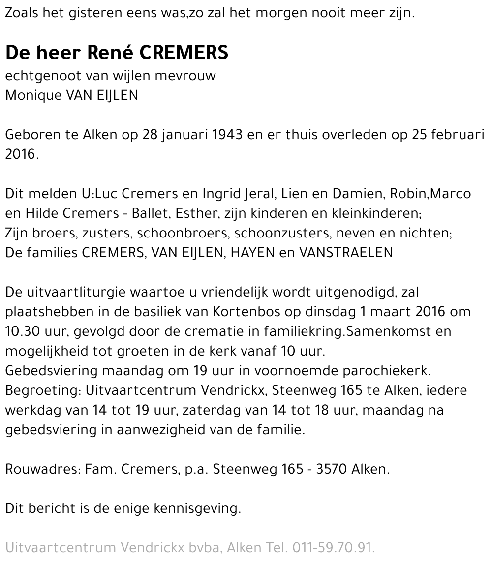 René Cremers