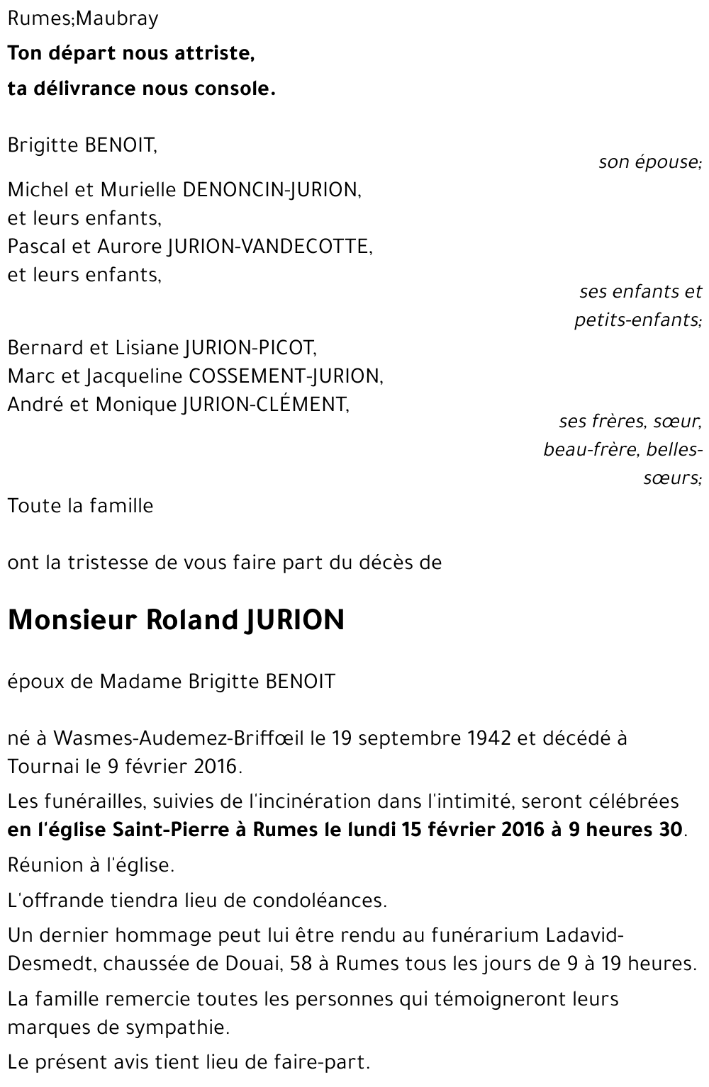 Roland JURION