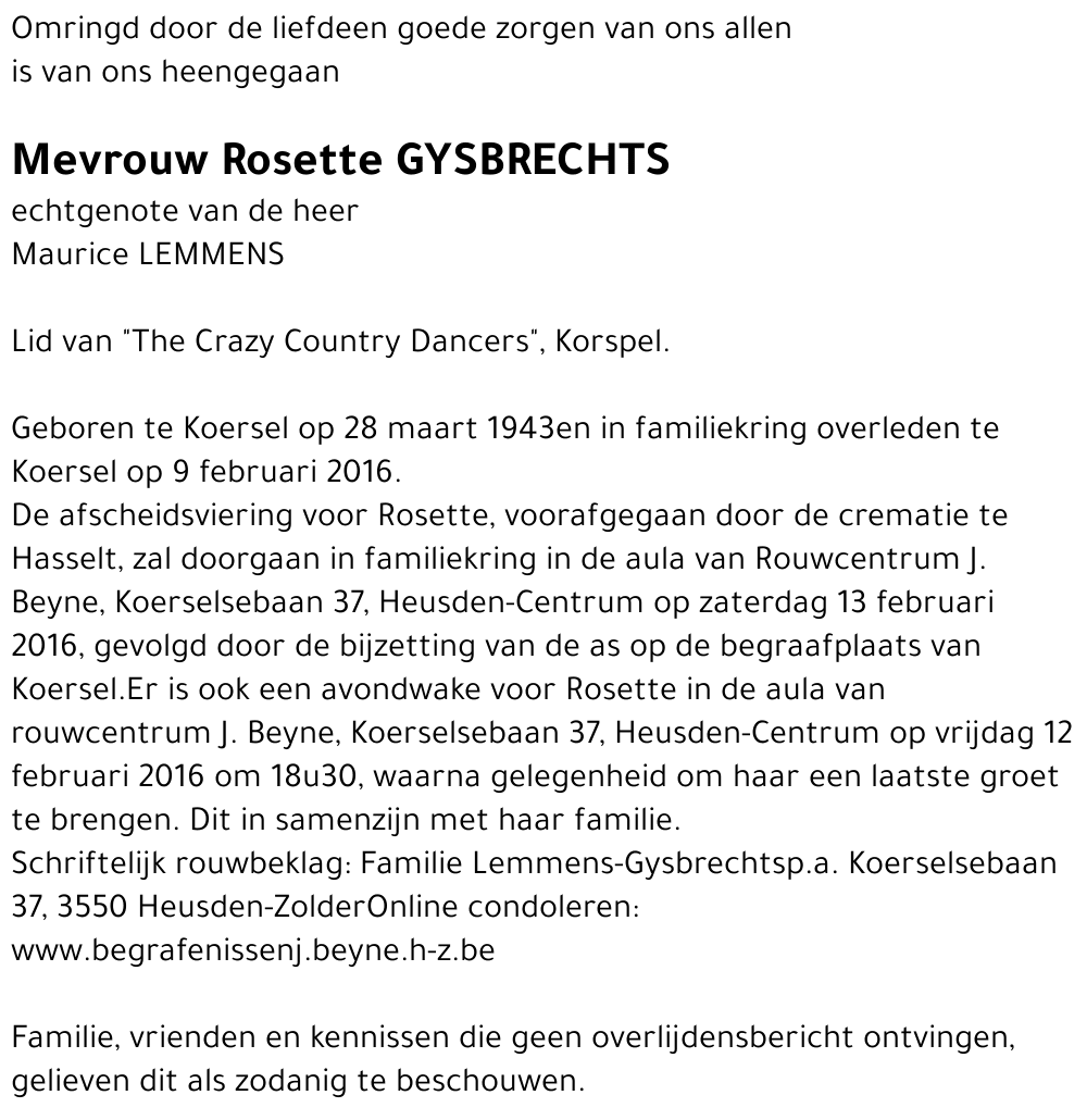 Rosette Gysbrechts