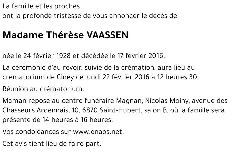 Thérèse VAASSEN