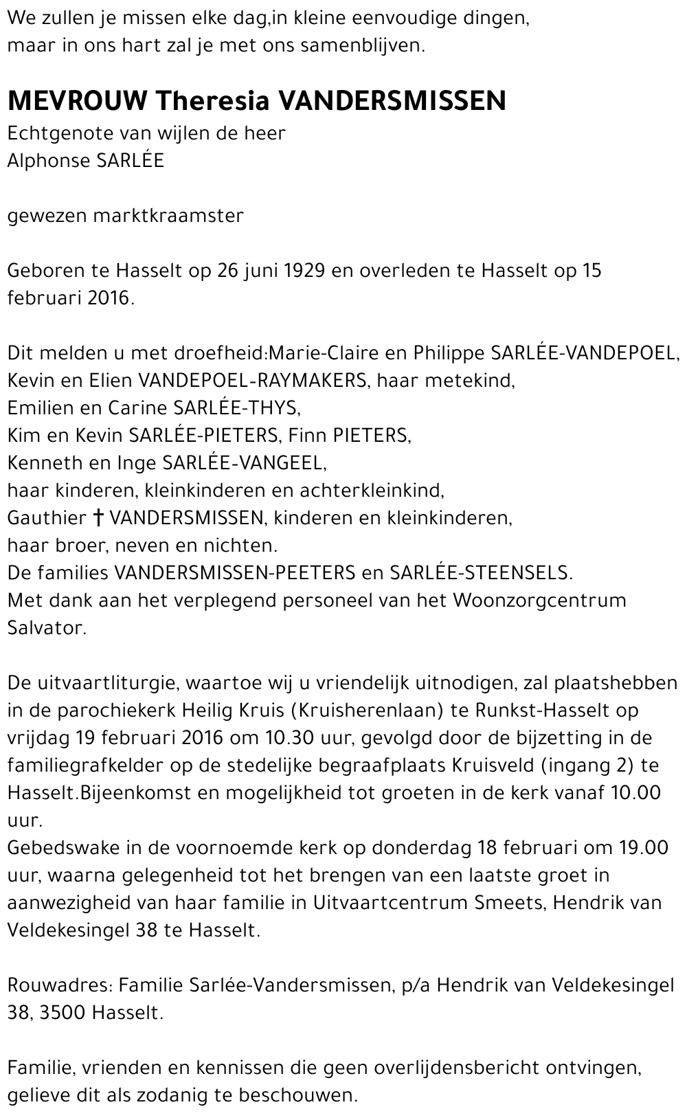 Theresia Vandersmissen