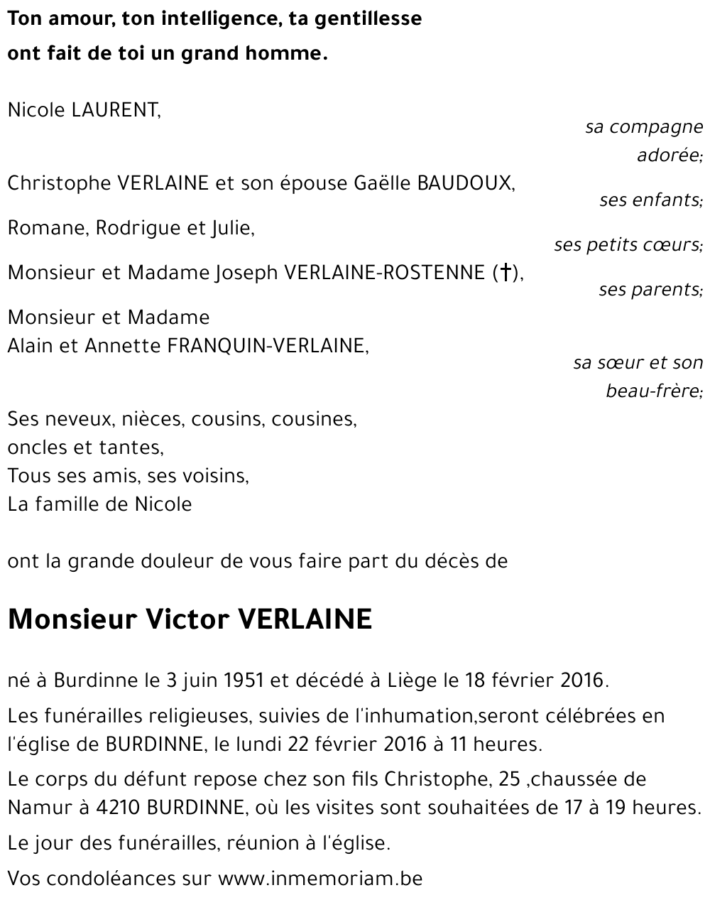 Victor VERLAINE