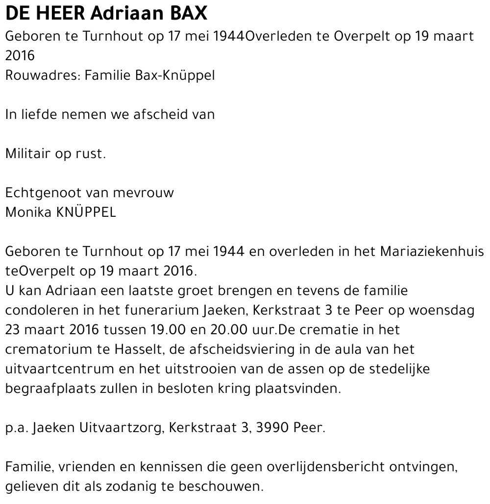 Adriaan BAX