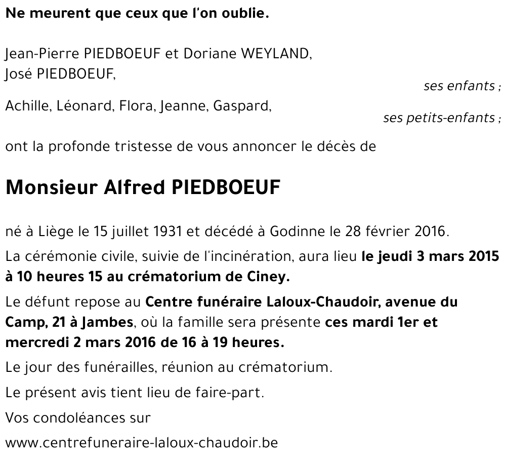 Alfred PIEDBOEUF