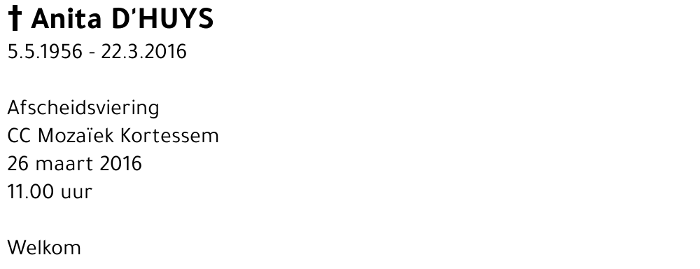 Anita d'Huys