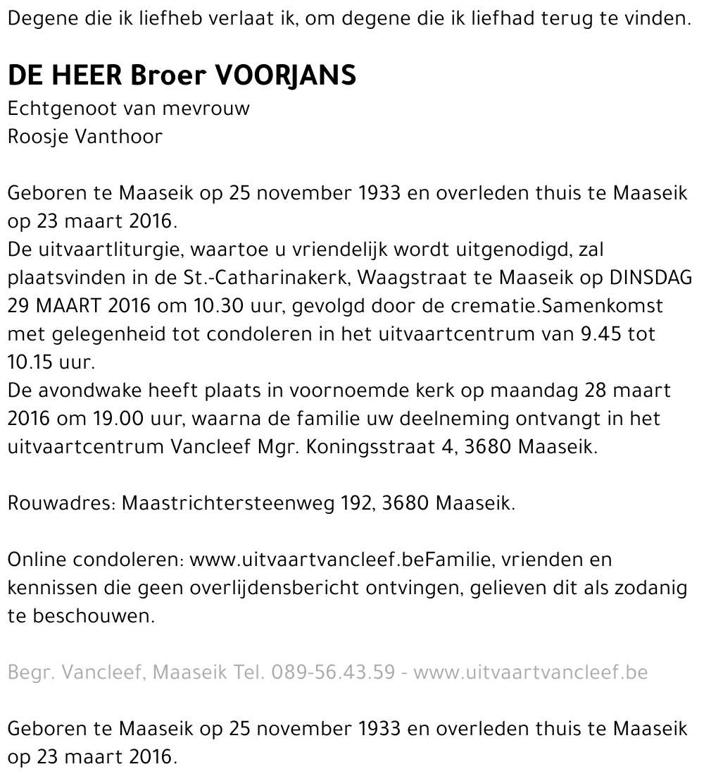 Broer Voorjans