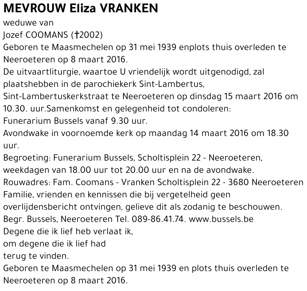 Eliza Vranken