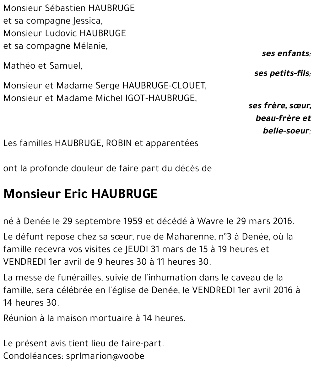 Eric HAUBRUGE