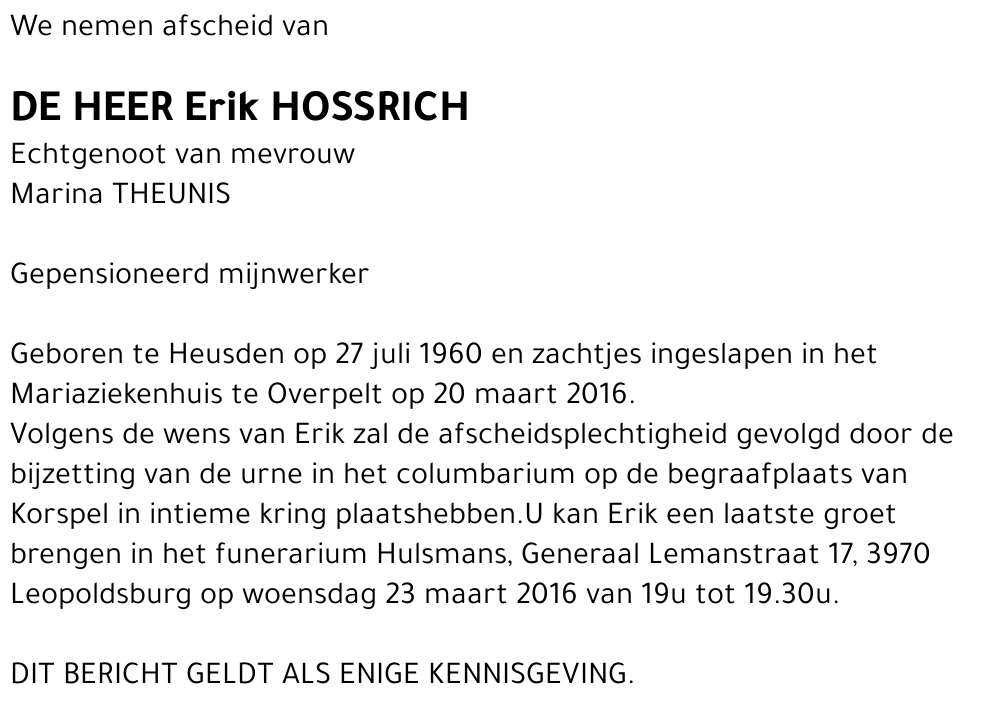 Erik Hossrich