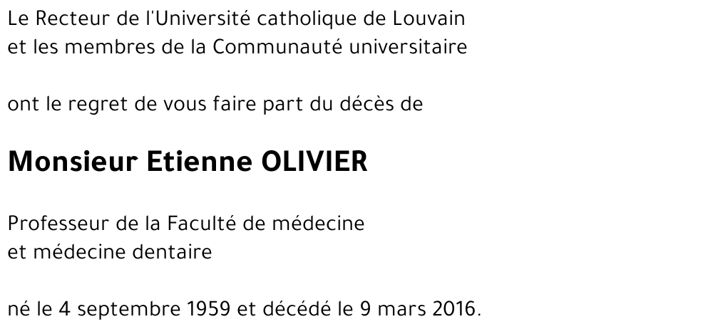 Etienne OLIVIER